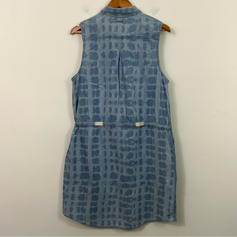 PrAna Sleeveless Blue Tie-Dye Dress Sunrise Peak Size Medium - Picture 2 of 9